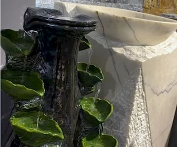 Doğal El Yapımı Sanatsal Seramik Şelaleler